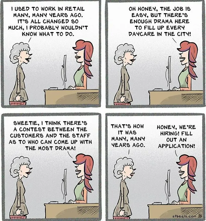 30 Funny Takes On The World Of Retail Employees By Stephen Beals (New Comics)