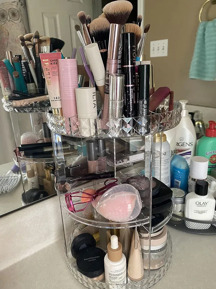 Glam Central’s Ready! <span Style="Font:inherit;color:#d74b1f;"> 360 Degree Makeup Organizer</Span>: A Tidy Twist To Beauty Storage