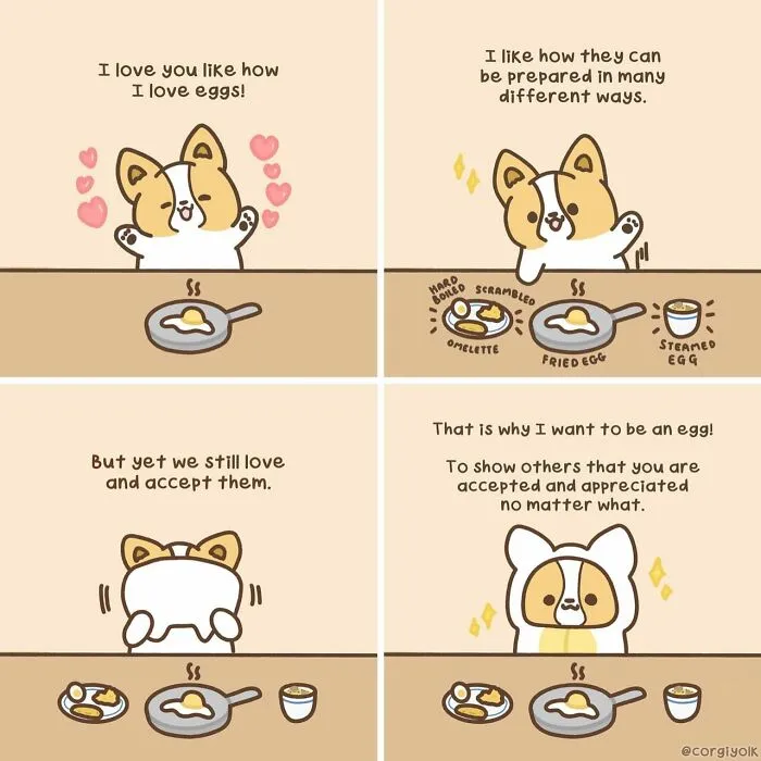26 Wholesome Comics By Sonia Yeo, Starring A Playful Corgi And Its Furry Companions