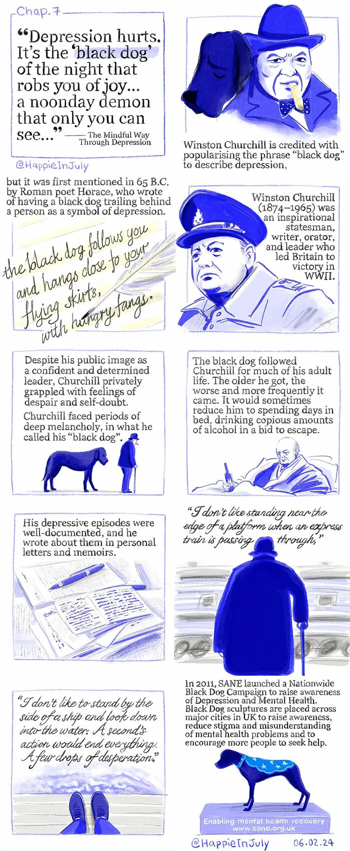 My Comic About A Girl And Her Depression Showcases How They Learn To Live With Each Other (18 Pics)
