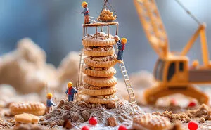 Enchanting Micro-Adventures: 10 Images That I Created With AI Of A Giant Food Galaxy