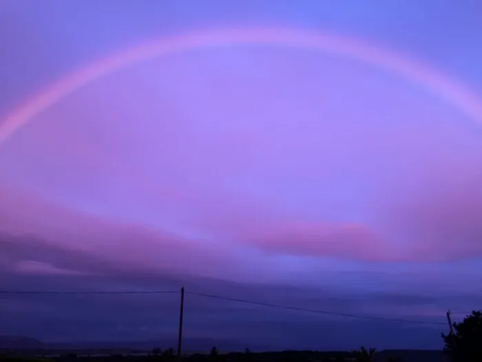 A Ghost Rainbow Outside My House At 5 Am