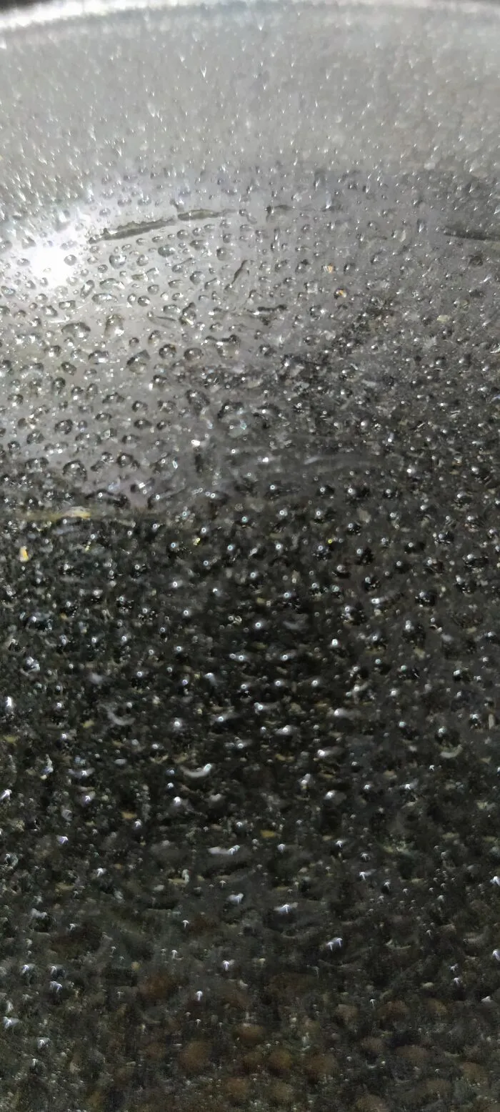 Didn't Take Many Photos. Here Is One I Took . Dew On My Helmet Visor