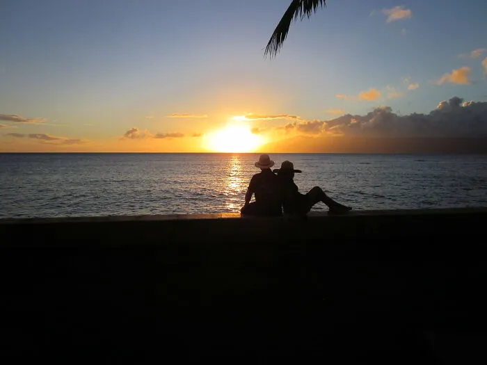 Spending Time With My Wife...the Ocean...sunsets (And Our Bulldog - Not In The Pic)