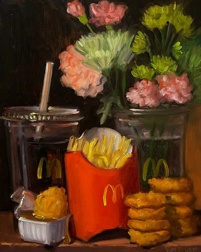 Modern-Day Fast Food Portrayed Through A Classical Art Lens By This Artist (30 Pics)