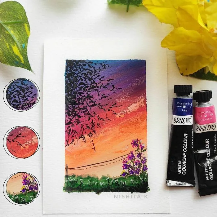 Using Gouache, Watercolor, And Acrylics This Artist Creates Stunning Landscape Paintings, And Here Are 72 Of The Best Ones