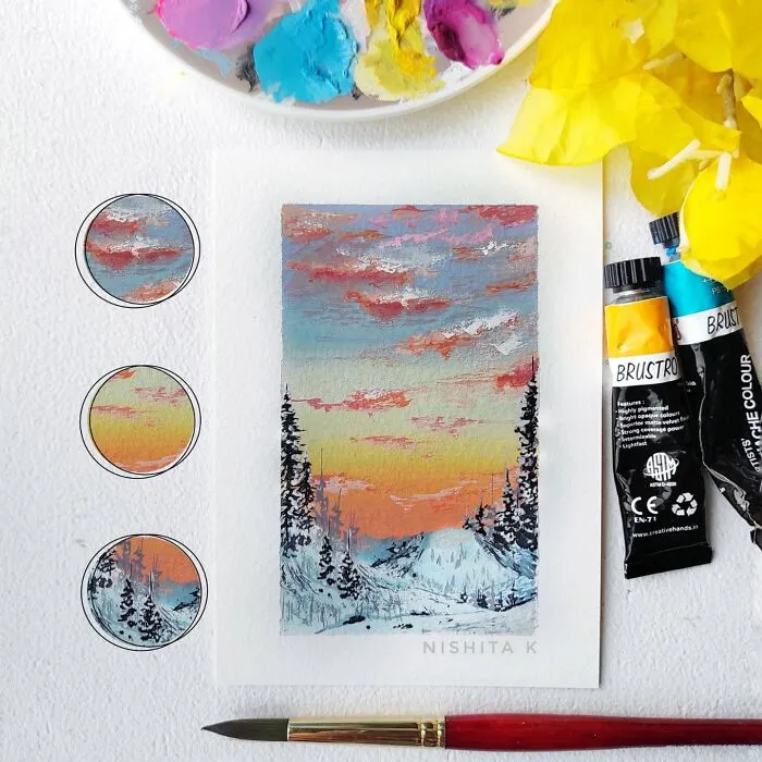 Using Gouache, Watercolor, And Acrylics This Artist Creates Stunning Landscape Paintings, And Here Are 72 Of The Best Ones