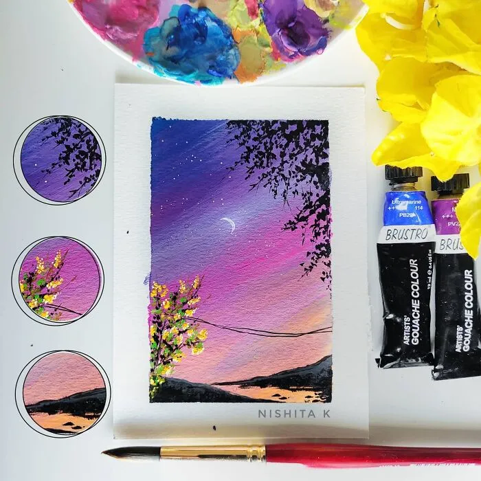 Using Gouache, Watercolor, And Acrylics This Artist Creates Stunning Landscape Paintings, And Here Are 72 Of The Best Ones