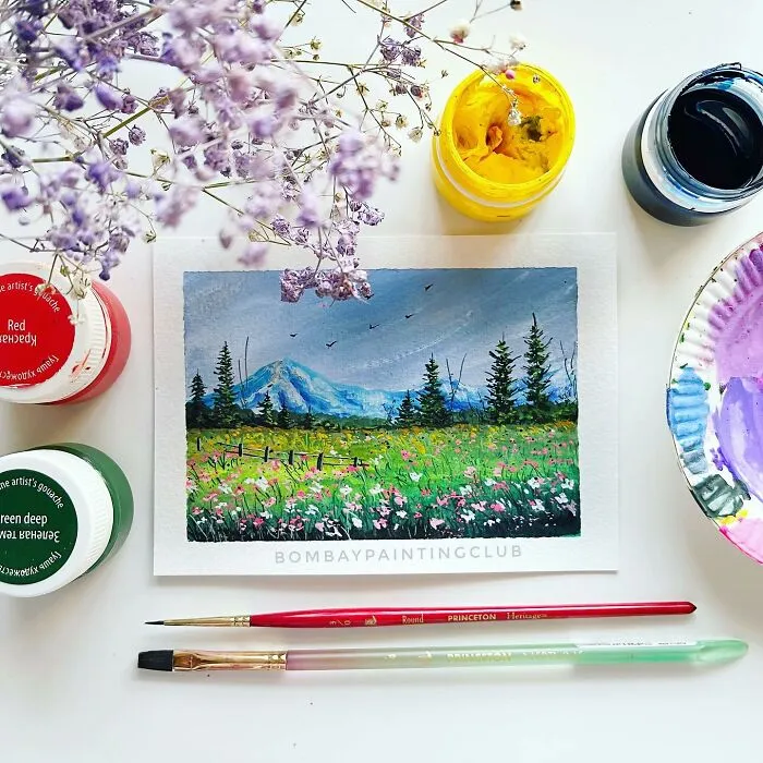 Using Gouache, Watercolor, And Acrylics This Artist Creates Stunning Landscape Paintings, And Here Are 72 Of The Best Ones
