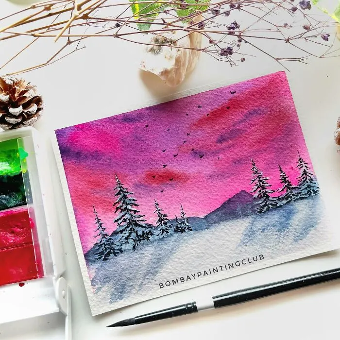 Using Gouache, Watercolor, And Acrylics This Artist Creates Stunning Landscape Paintings, And Here Are 72 Of The Best Ones