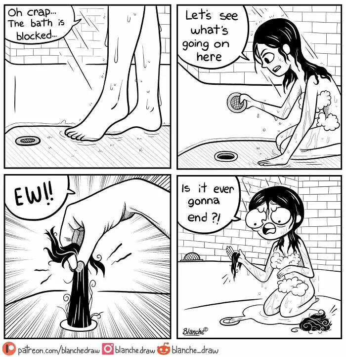 30 Unpredictable And Hilarious Comics Depicting Everyday Life As A Woman By Blanchet (New Pics)