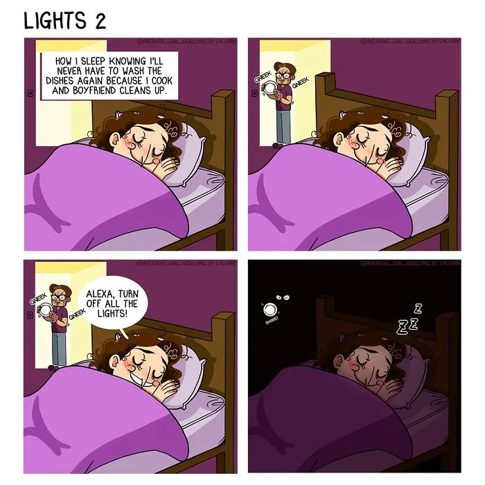 Artist Illustrates Her Relationship, Everyday Life, And Funny Situations In 25 Comics