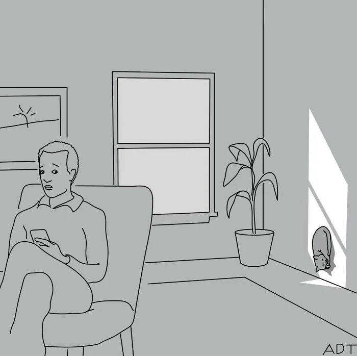 30 Lighthearted One-Panel Comics By Adam Douglas Thompson Packed With Humor And Charm