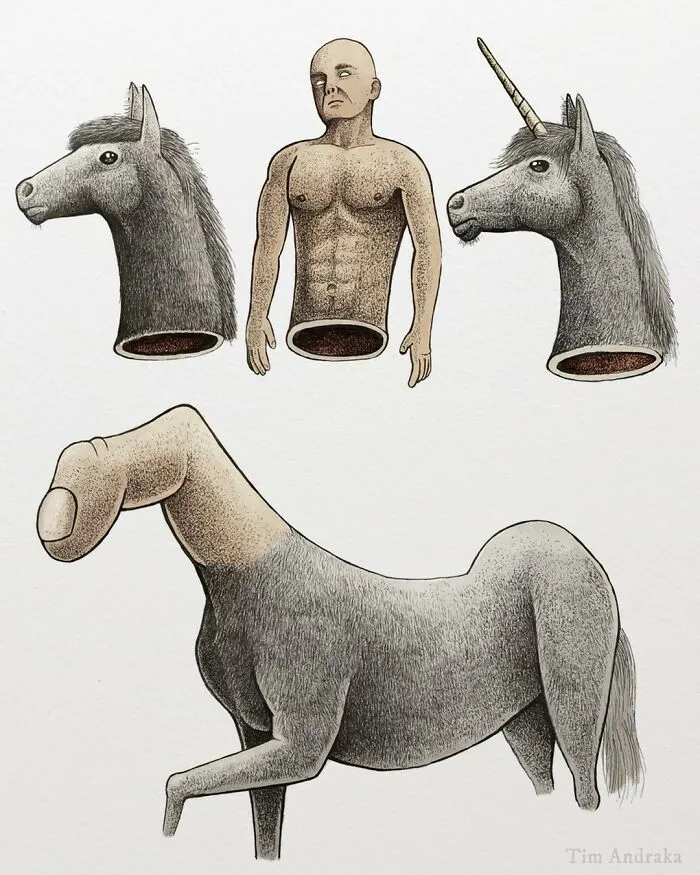 30 Nonsensical Scientific Illustrations Of Wildlife By Tim Andraka