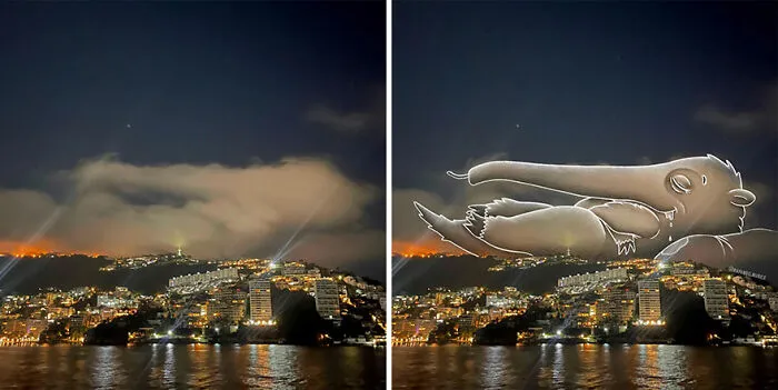 This Artist Creates Fun Illustrations On Pictures Of Clouds (35 New Pics)