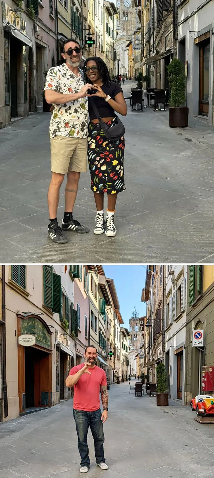 Foto de las vacaciones de mi hermano VS las mías
