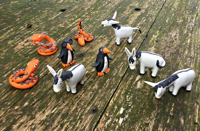 Tiny Animals (Polymer Clay) That I Made For A Board Game