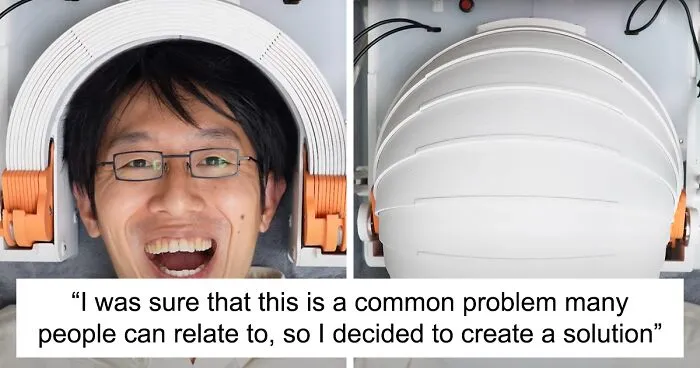 Here’s A Unique Gadget Created By This Guy to Protect Heads While Using Phones in Bed