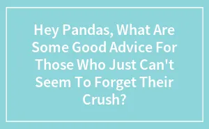 Hey Pandas, What Are Some Good Advice For Those Who Just Can't Seem To Forget Their Crush? (Closed)