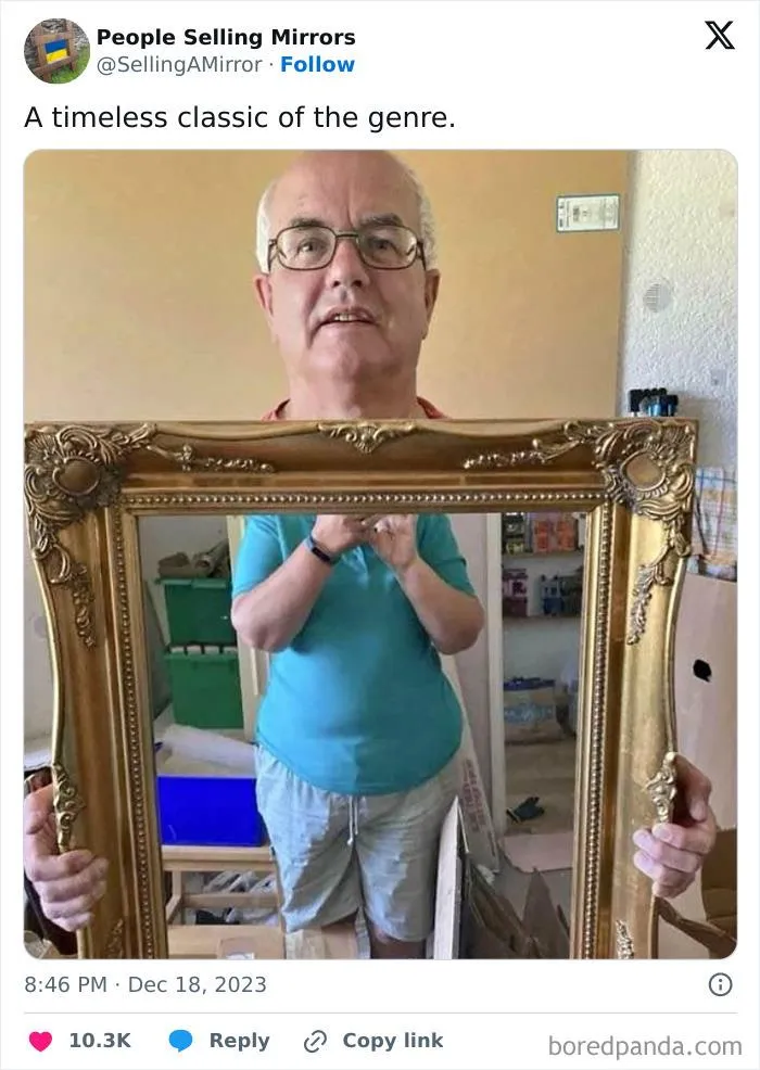 This Page Shares Pics Of People Trying To Sell Mirrors, And It's Comedy Gold (40 New Pics)
