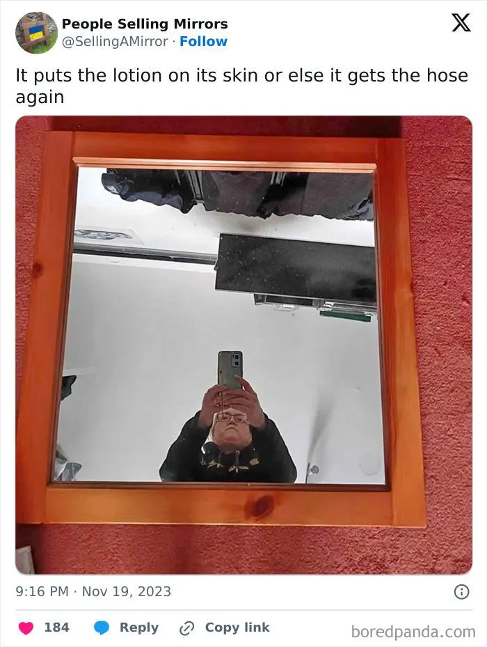 This Page Shares Pics Of People Trying To Sell Mirrors, And It's Comedy Gold (40 New Pics)