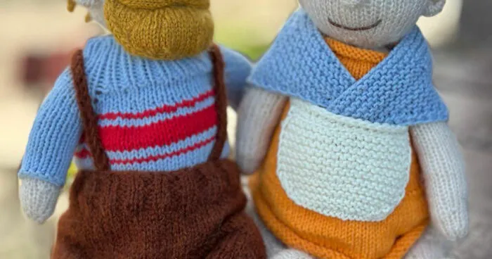 Grandpa And Grandma Knitting Pattern I Created (6 Pics)
