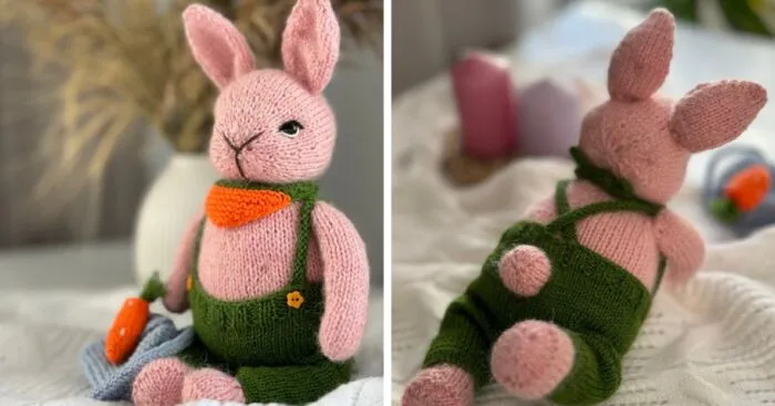 The Result Of My Little Bunny Knitting Pattern