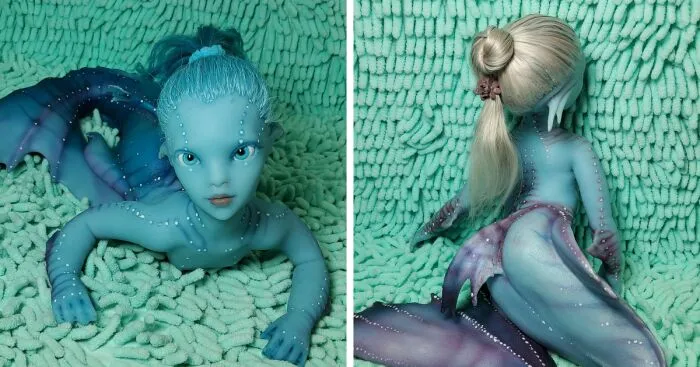 I Came Up With And Made Mermaid Dolls Whose Hair Is Made Of Natural Mohair