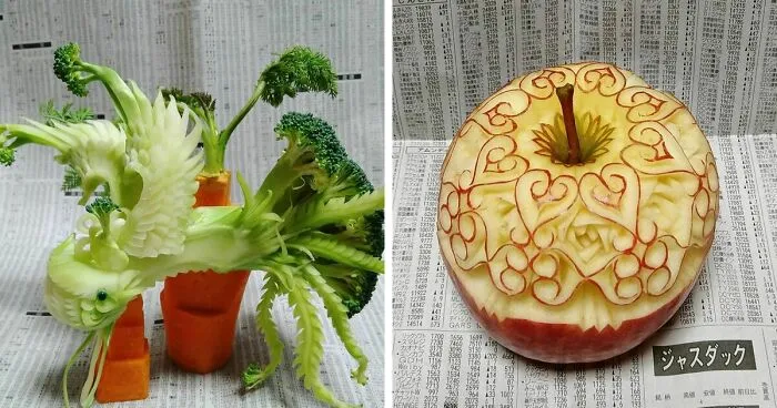 This Japanese Artist Creates Delicate Food Art, And Here Are 30 Of The Best Pieces