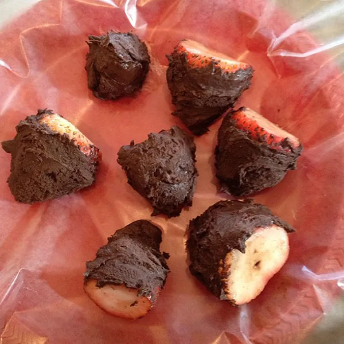 Chocolate-Covered Strawberry Fail. Pretty Sure They Are Not Supposed To Be Bumpy