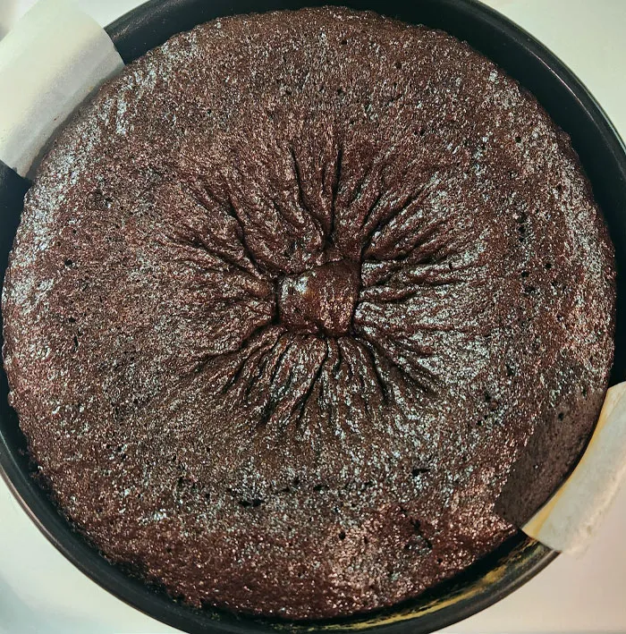 Here's Something For You. Entertaining Valentine's Baking Fail. I Tried To Make My Husband A Cake For A Gift