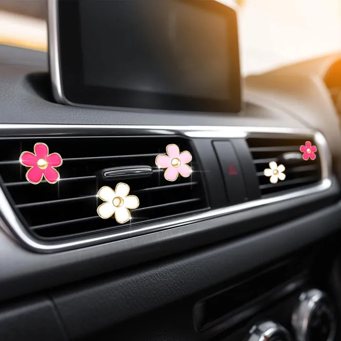 Spruce Up Your Ride With These Adorable <span Style="Font:inherit;color:#d74b1f;"> Daisy Flower Air Vent Clips </Span> To Keep It Fresh, Stylish And Ever Ready For Compliments!