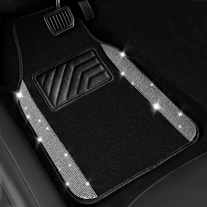 Add Sparkle To Your Journeys With <span Style="Font:inherit;color:#d74b1f;"> Bling Diamond Car Floor Mats</Span>, For A Glamorous Ride!