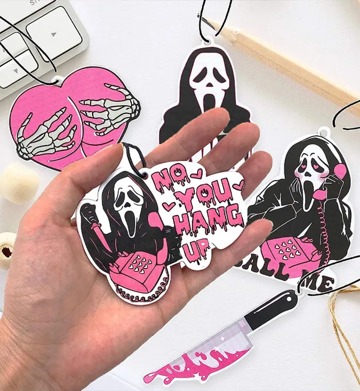 Spook, Sparkle & Scent Up Your Ride With <span Style="Font:inherit;color:#d74b1f;"> Pink Ghost Car Air Fresheners</Span> That Are Just Boo-Tiful!