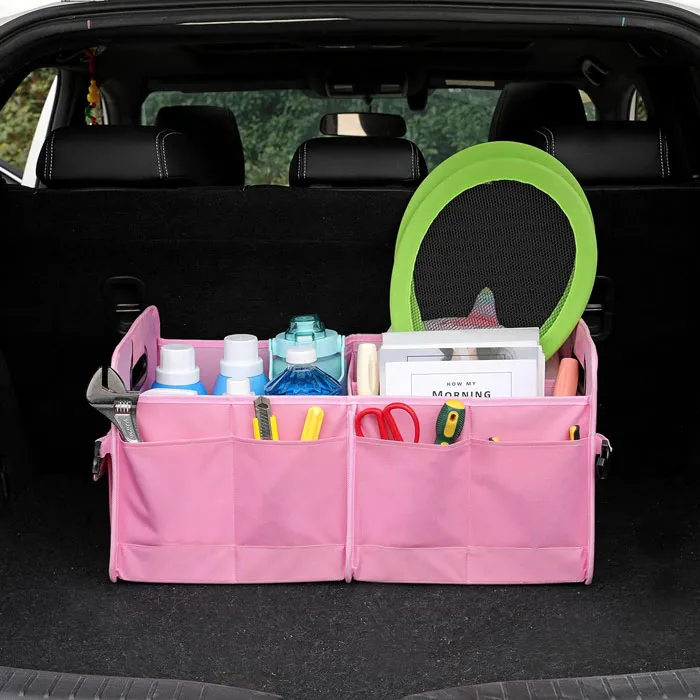 An Ultra-Organized <span Style="Font:inherit;color:#d74b1f;"> Car Trunk Organizer</Span> That'll Bring Magical Order To The Chaos Of Your Girly Road Trip Necessities
