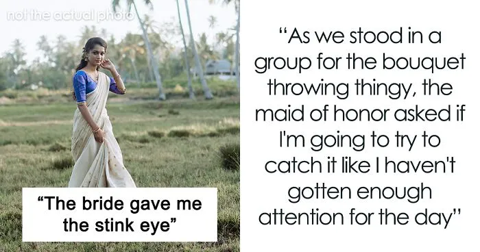Wedding Guest Gets Bashed By The Bride For Allegedly Trying To 'Upstage' Her With Her Outfit