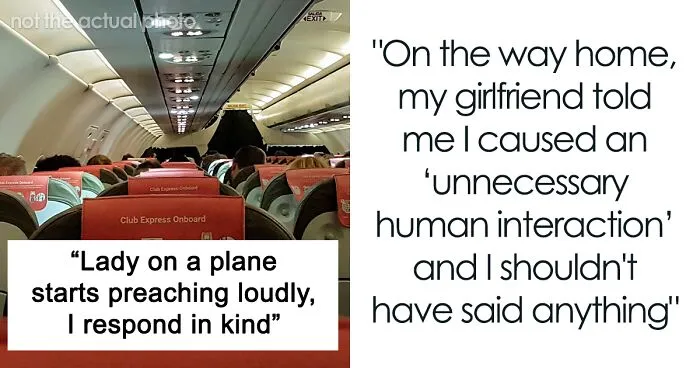 Man Called Out For Causing "Unnecessary Human Interaction" As He Mocks A Religious Lady On A Plane