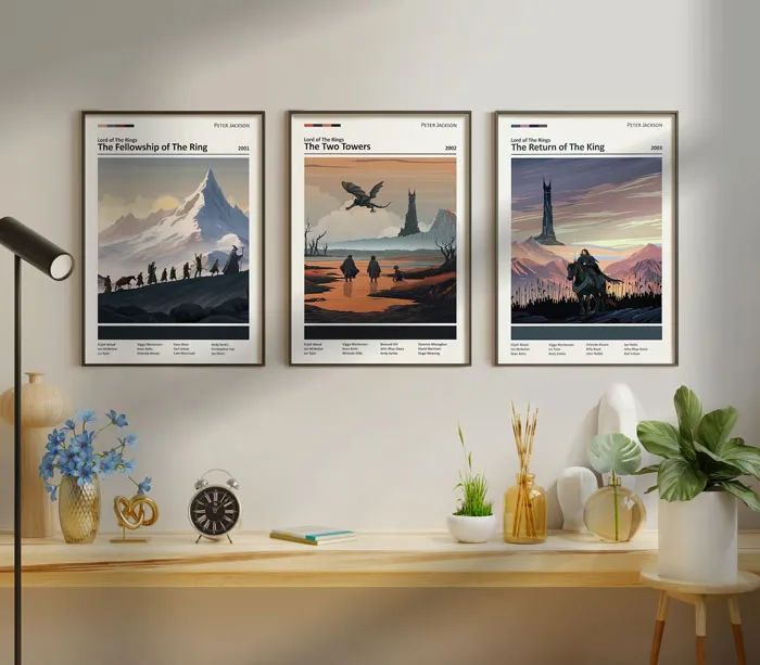 Adorn Your Walls With These <span Style="Font:inherit;color:#d74b1f;"> Lord Of The Rings Minimalist Posters</Span>, Inspired By The Cinematic Trilogy Wonder