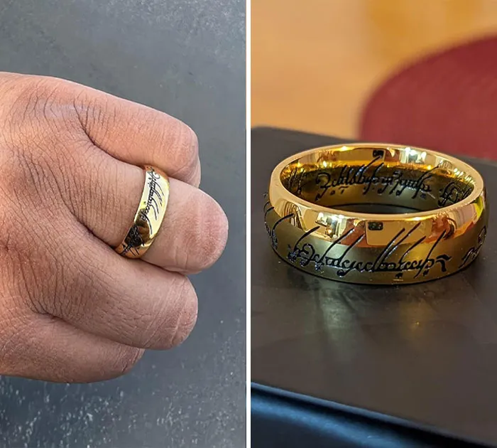<span style="font:inherit;color:#d74b1f;"> The One Ring</span> Which Lets You Flaunt Your LOTR Love While Also Gifting Faith, Courage And Magic