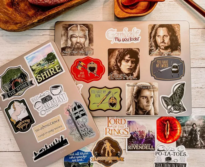 Deck Out Your Stuff With <span Style="Font:inherit;color:#d74b1f;"> 60 Unique, High-Quality Lord Of The Rings Stickers</Span>, Including Holograms
