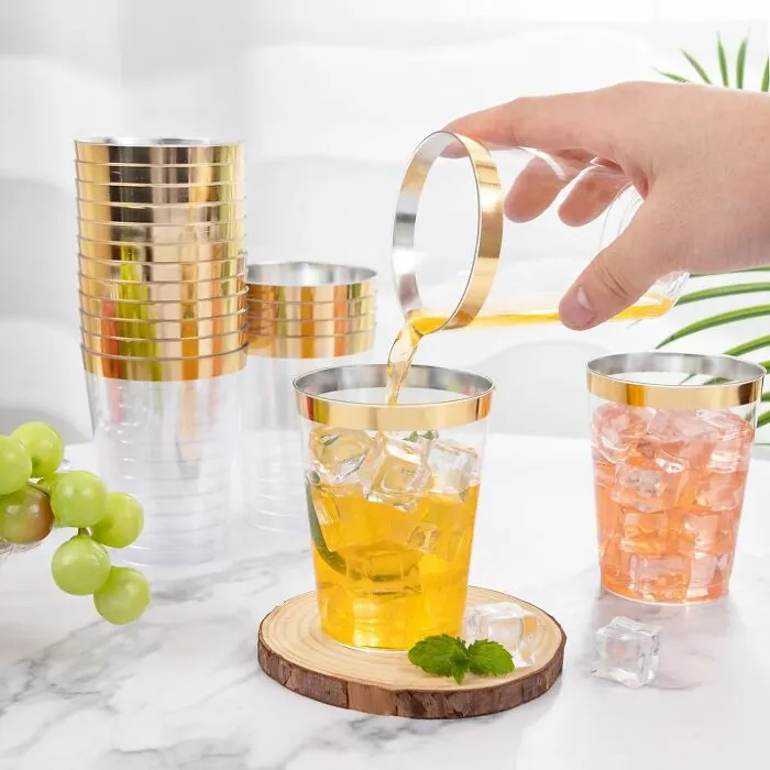Celebrate In Style With <span Style="Font:inherit;color:#d74b1f;"> I00000 Gold Plastic Cups</Span>: Elevate Your Party With Elegance And Convenience!