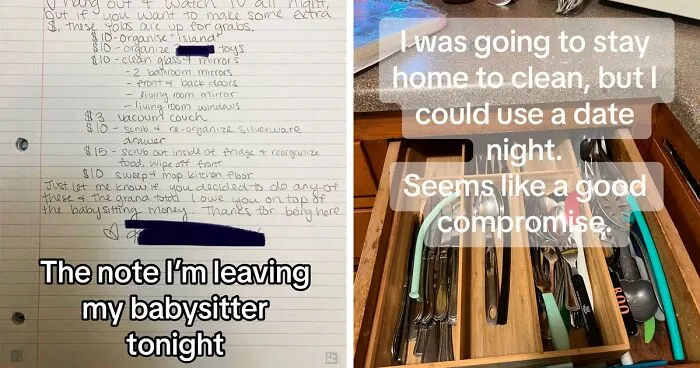"She Liked The Opportunity": Mom Made A List For Babysitter To Make Extra Cash