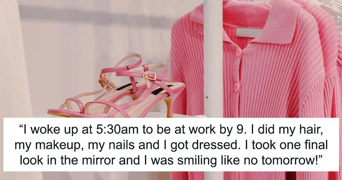Woman Gets Told Off For Looking Like A Homeless Person At Work, She Comes Back In A Dress And Pearls 