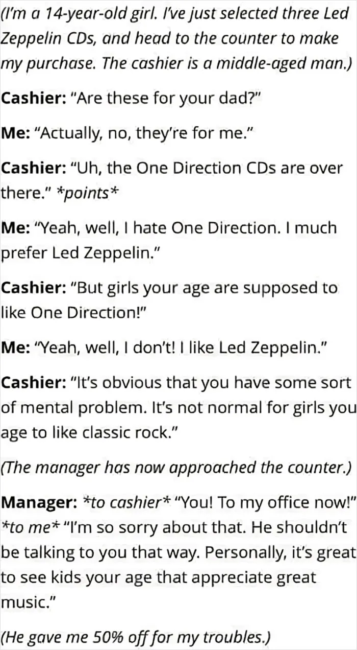 Obvious Mental Problem Diagnosed Based On Liking LED Zeppelin