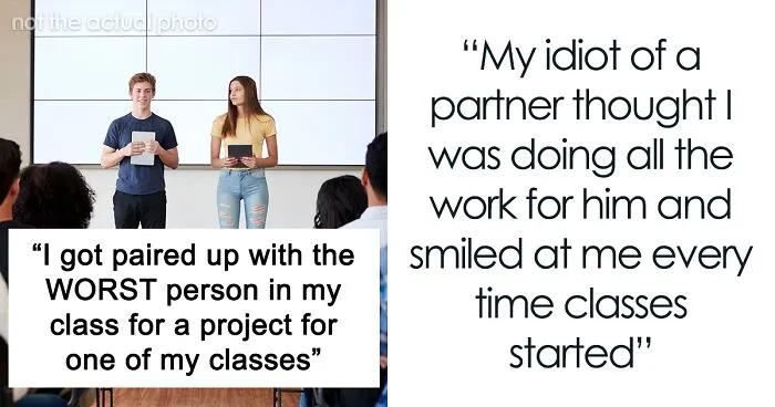 Entitled Kid Thinks He'll Get Away With Doing Nothing On A Group Project, Gets Publicly Embarrassed