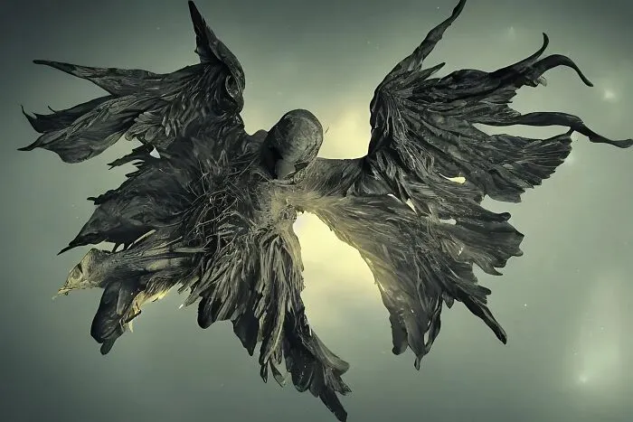 Image Of An Angel Created By Ai Following Descriptions From The Bible