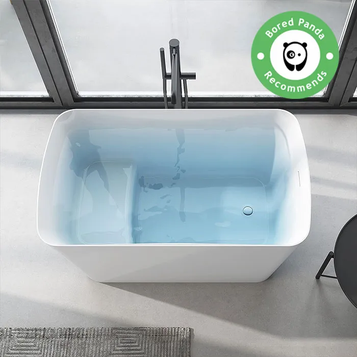 Mokleba 47-inch Lucite Acrylic Freestanding Bathtub