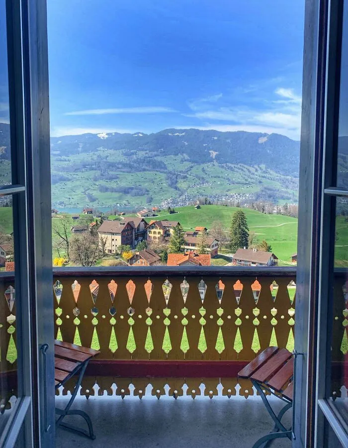 The View From Our Balcony In Switzerland