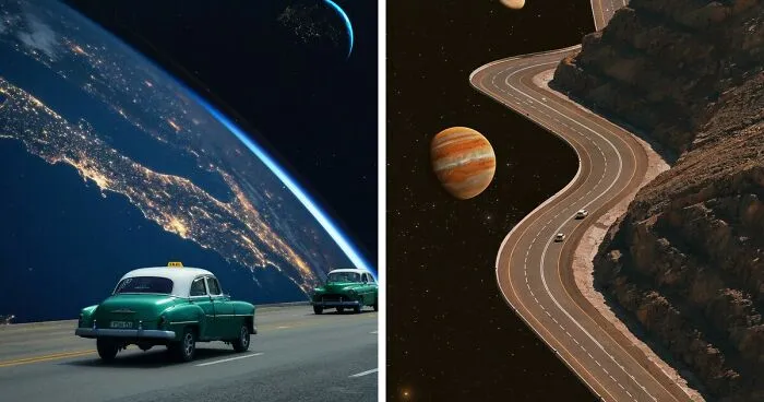 Artist LFHCS Crafts Spectacular Landscapes Where Earth Meets The Universe (39 Pics)