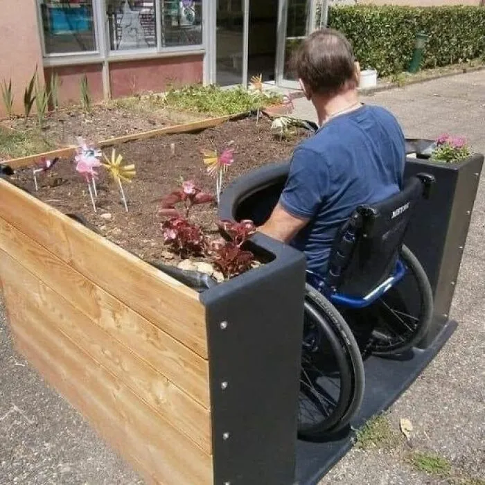 French Designers Invented These Raised Gardens That Make Gardening Accessible For Seniors And People In Wheelchairs!